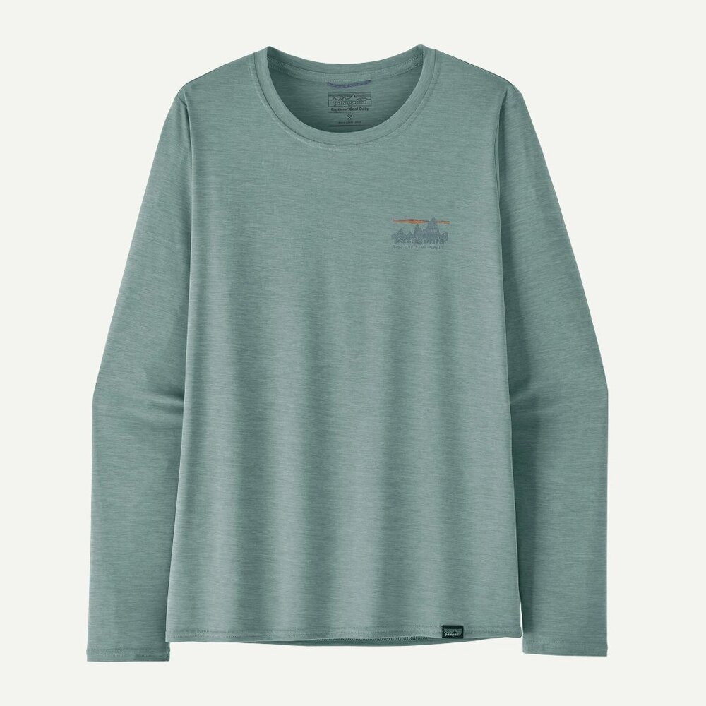 NEW Patagonia Women's Long-Sleeved Capilene® Cool Daily Graphic Shirt (45205) - Picture 3 of 10